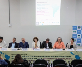 Abertura do Seminário Internacional América Latina e Caribe e territórios em movimento nas relações Norte-Sul e Sul-Sul